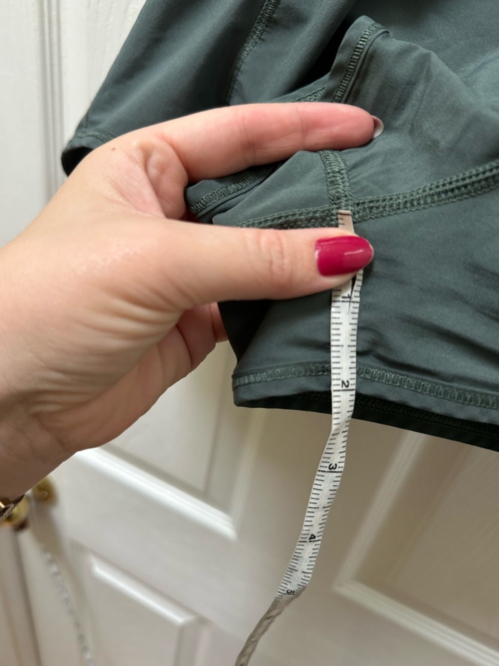 Lululemon Lean In HR Olive Green Shorts 2” - Picture 7 of 8